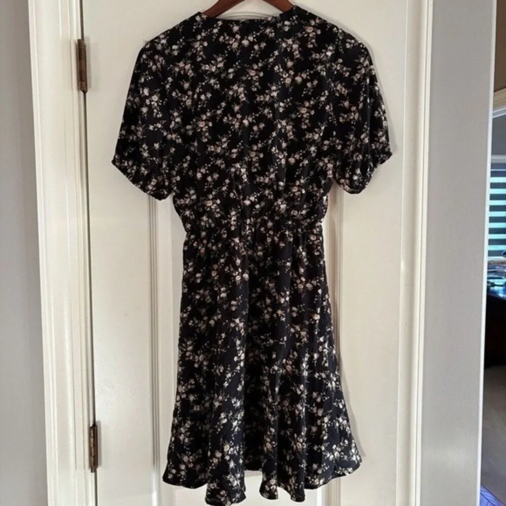Lucca‎  Sz Small Women's Short-Sleeve Baby Doll Y2K Boho Floral Forest Fairy